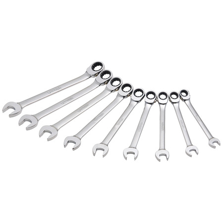 URREA SAE Spline reversible ratcheting wrench sets (9 pieces). JLMC9R
